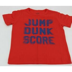 GymGo Boys' Red Basketball Short Sleeve Graphic T-Shirt Youth Size XXS